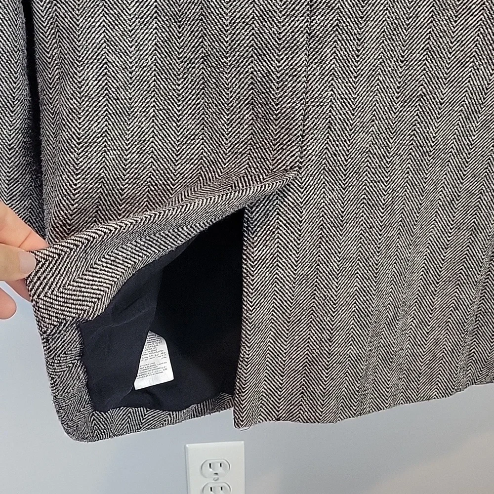 Men's Old Navy Wool Tweed Topcoat dress up jacket size medium